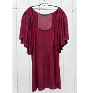 Maroon Gap Top Dolman Sleeve Purple Red M Tee Shirt